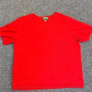 Ralph Lauren Vibrant Silk Red Sweater